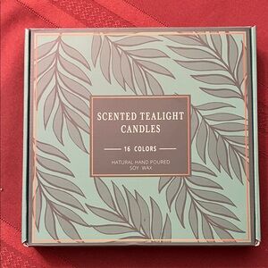 Natural Hand Poured Scented Tealight Candles - 16 Colors BNWB